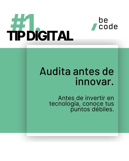 ¿Aún no llevas tu negocio al mundo digital? 🌐
 Antes de dar el salto, haz una 𝗮𝘂𝗱𝗶𝘁𝗼𝗿𝗶́𝗮 𝗱𝗶𝗴𝗶𝘁𝗮𝗹 𝗯𝗮́𝘀𝗶𝗰𝗮. Te ayudará a entender dónde estás y qué necesitas para invertir mejor tu tiempo y recursos.
🚀 Empezar es más fácil cuando sabes por dónde hacerlo.
 💬 Escríbenos y solicita tu 𝗮𝘂𝗱𝗶𝘁𝗼𝗿𝗶́𝗮 𝗴𝗿𝗮𝘁𝘂𝗶𝘁𝗮 hoy.

#becode #transformacióndigital #orihuela #negocios #desarrollodenegocio #innovación #ia #inteligenciartificial #bigdata #empresa #digitalizacion #pyme