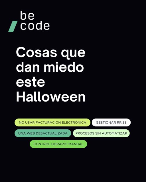 ✨ Este Halloween, despídete de los sustos y digitaliza tu negocio.

 Porque lo que realmente asusta es quedarse atrás.

¡Feliz Halloween!

#becode #transformacióndigital #orihuela #negocios #desarrollodenegocio #innovación #ia #inteligenciartificial #bigdata #empresa #digitalizacion #pyme